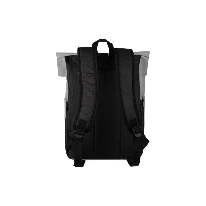 Sac à dos personnalisé en PU pour ordinateur - Senta Matières : PET recyclé Couleurs : gris foncé Contenance : 15 L cadeau clien