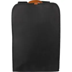 Sac à dos écologique porte-ordinateur en polyester rPET personnalisé - Ralf Couleurs : noir Contenance : 3 L Matières : toile or