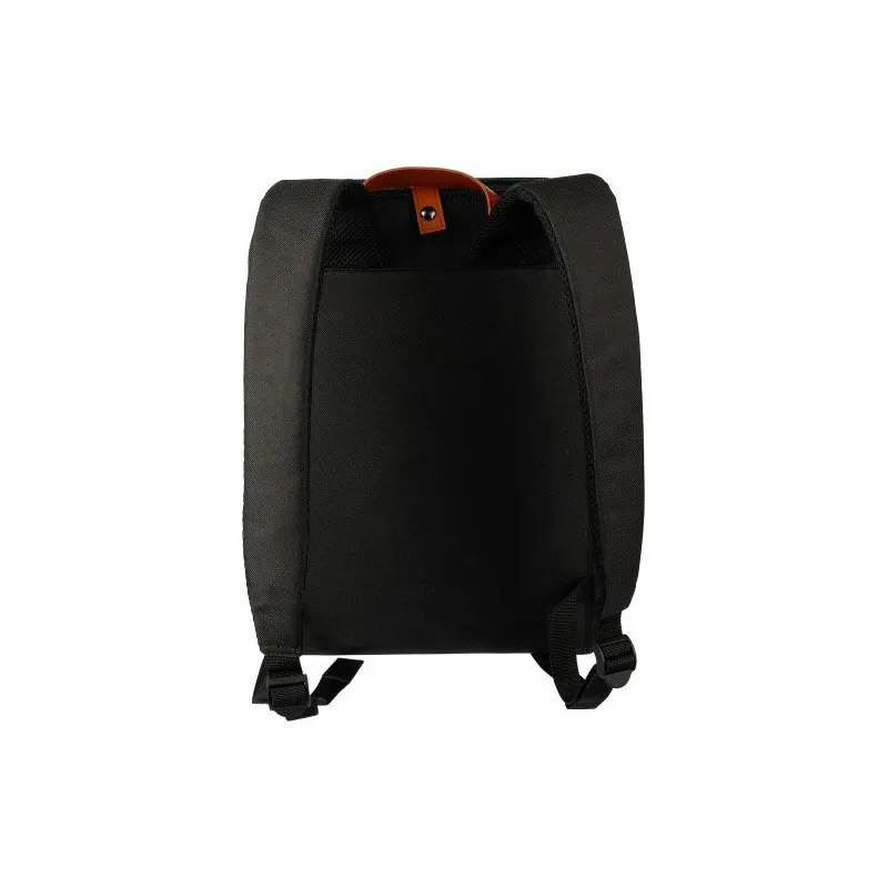 Sac à dos écologique porte-ordinateur en polyester rPET personnalisé - Ralf Couleurs : noir Contenance : 3 L Matières : toile or