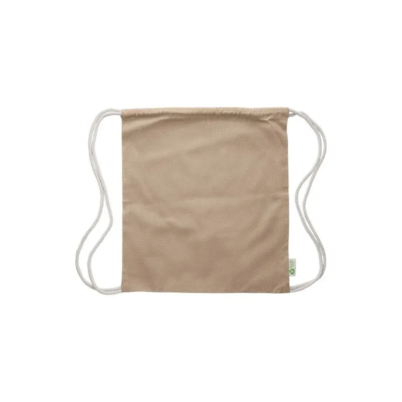 Sac à dos écologique et personnalisable en coton recyclé 120g/m² - Joy Matières : papier Couleurs : blanc cadeau entreprise pas 