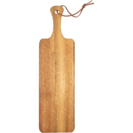 Planche à découper en bois d'acacia personnalisée Walter Matières : papier Couleurs : orange