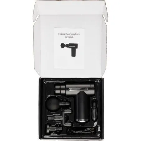 Pistolet de massage écologique en ABS - Bien-être et détente personnalisée Axel Matières : papier Couleurs : bleu clair goodies 