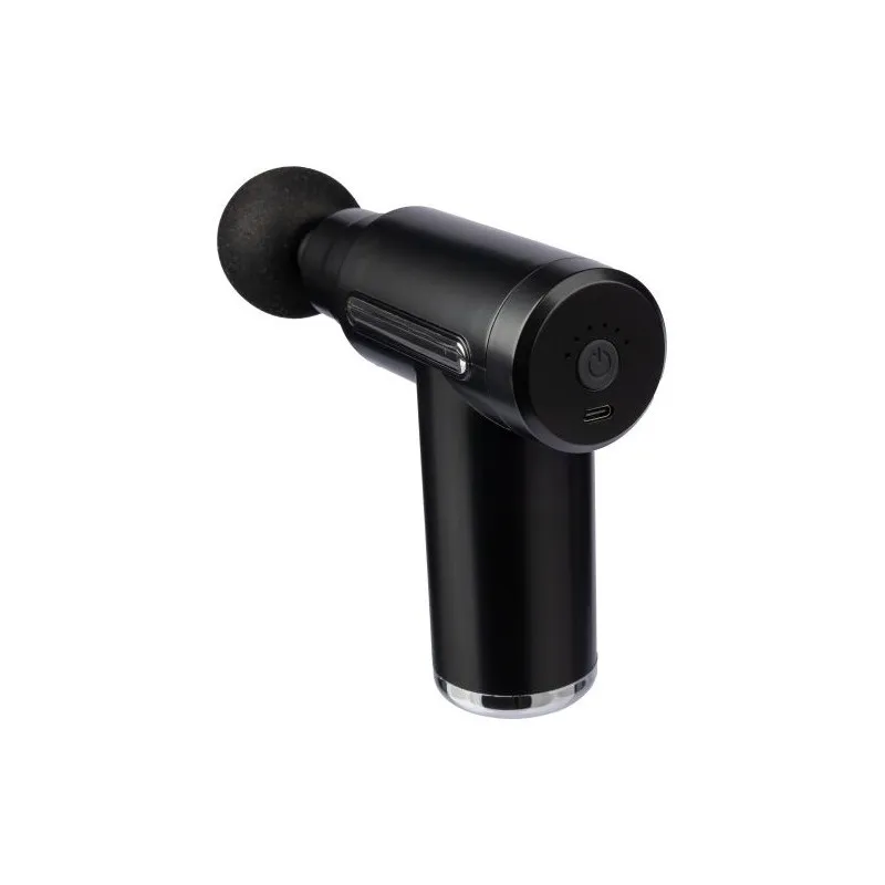 Pistolet de massage écologique en ABS - Bien-être et détente personnalisée Axel Matières : papier Couleurs : bleu clair objet pr