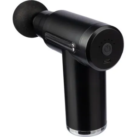 Pistolet de massage écologique en ABS - Bien-être et détente personnalisée Axel Matières : papier Couleurs : bleu clair objet pr