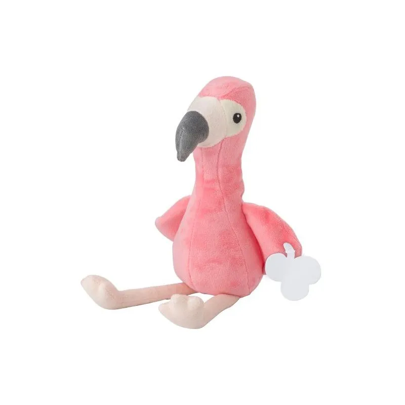 Peluche écologique en polyester 'Flamant rose' - Alicia Matières : papier Couleurs : bleu royal personnalisable avec votre logo