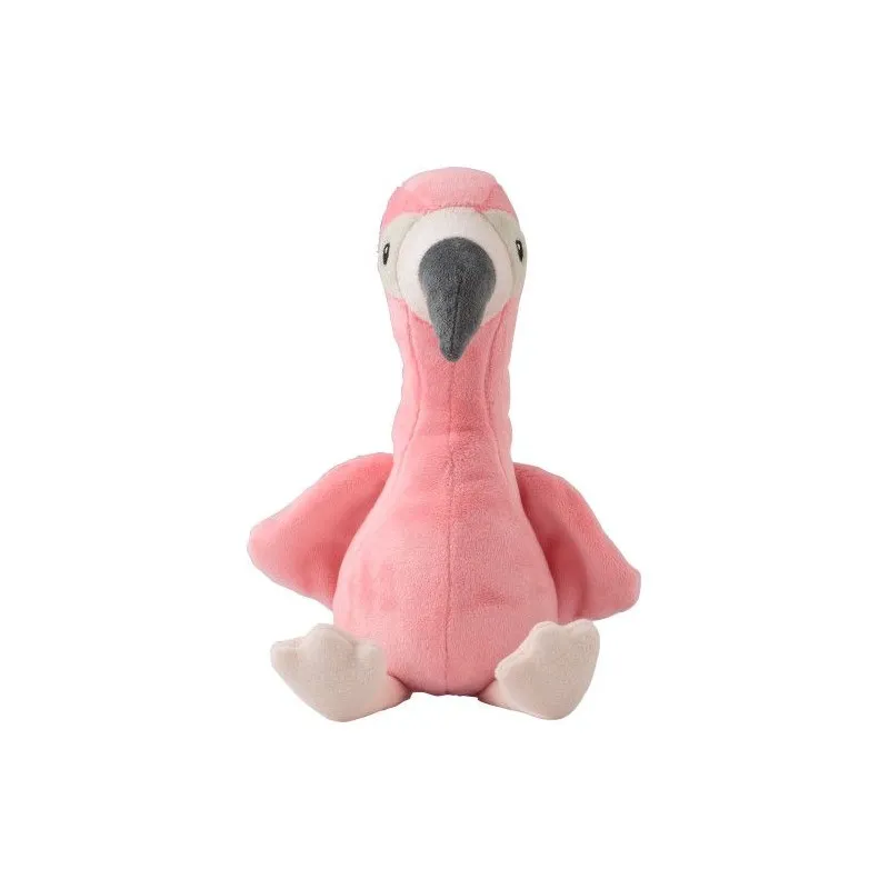 Peluche écologique en polyester 'Flamant rose' - Alicia Matières : papier Couleurs : bleu royal goodies publicitaire événementie