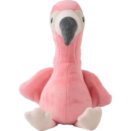 Peluche écologique en polyester 'Flamant rose' - Alicia Matières : papier Couleurs : bleu royal goodies publicitaire événementie