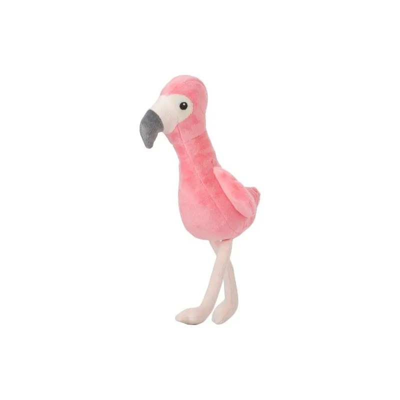 Peluche écologique en polyester 'Flamant rose' - Alicia Matières : papier Couleurs : bleu royal marquage laser ultra précis