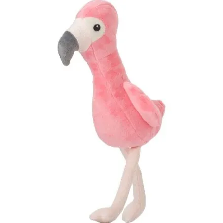 Peluche écologique en polyester 'Flamant rose' - Alicia Matières : papier Couleurs : bleu royal marquage laser ultra précis