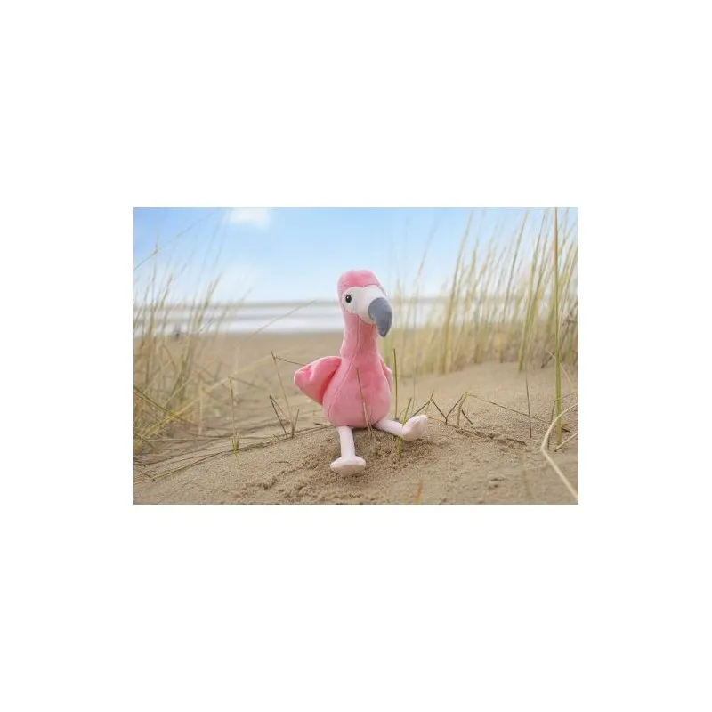 Peluche écologique en polyester 'Flamant rose' - Alicia Matières : papier Couleurs : bleu royal livraison express 24h 48h