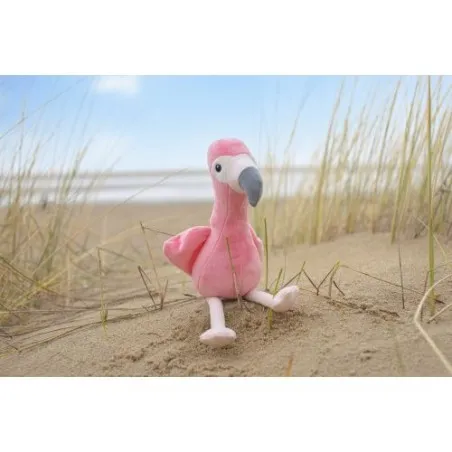 Peluche écologique en polyester 'Flamant rose' - Alicia Matières : papier Couleurs : bleu royal livraison express 24h 48h