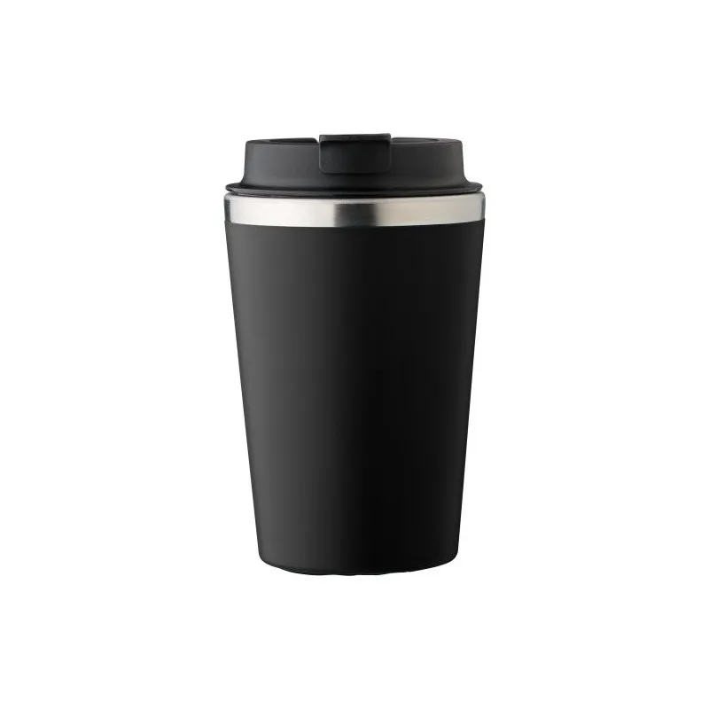 Mug personnalisé en acier inoxydable - Cadeau d'entreprise Shay Matières : polyester Couleurs : gris Contenance : 8 L