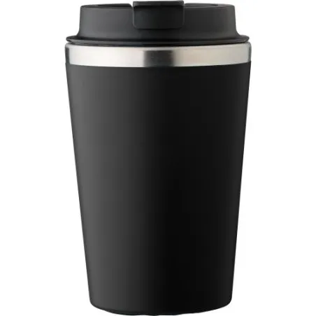 Mug personnalisé en acier inoxydable - Cadeau d'entreprise Shay Matières : polyester Couleurs : gris Contenance : 8 L