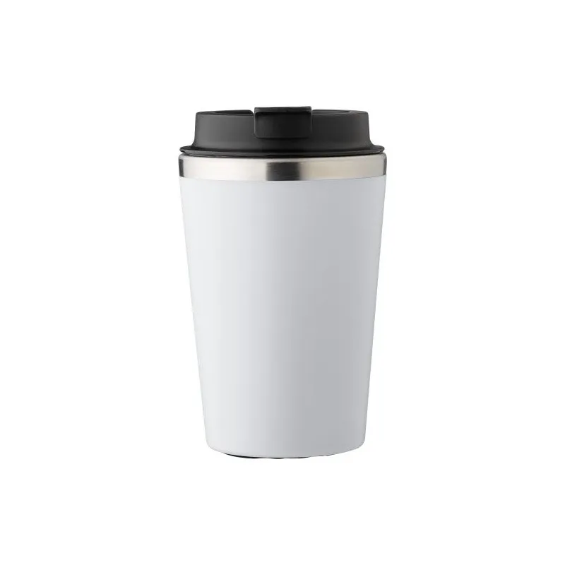 Mug personnalisé en acier inoxydable - Cadeau d'entreprise Shay Matières : polyester Couleurs : rouge Contenance : 8 L personnal