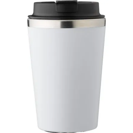 Mug personnalisé en acier inoxydable - Cadeau d'entreprise Shay Matières : polyester Couleurs : rouge Contenance : 8 L personnal