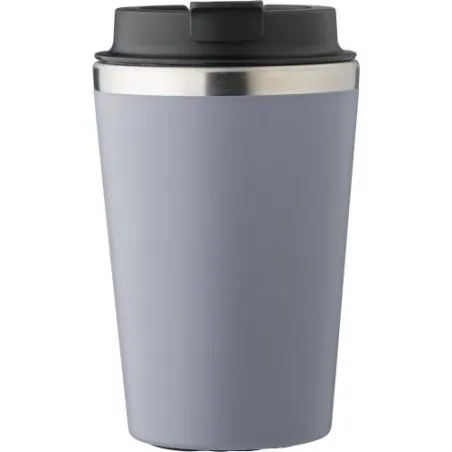 Mug personnalisé en acier inoxydable - Cadeau d'entreprise Shay Matières : polyester Couleurs : bleu Contenance : 8 L marquage l