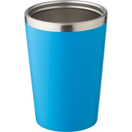 Mug personnalisé en acier inoxydable - Cadeau d'entreprise Shay Matières : polyester Couleurs : bleu Contenance : 8 L objet prom