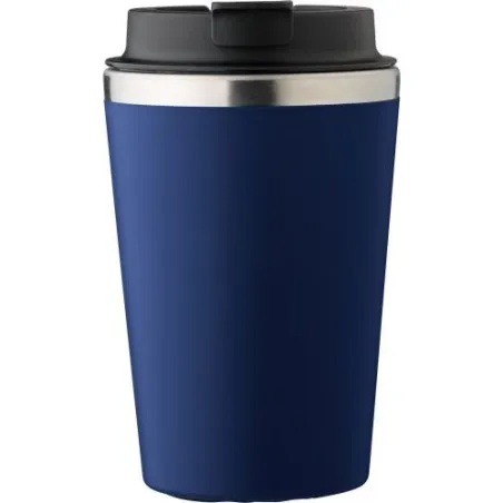 Mug personnalisé en acier inoxydable - Cadeau d'entreprise Shay Matières : polyester Couleurs : blanc Contenance : 8 L objet pro