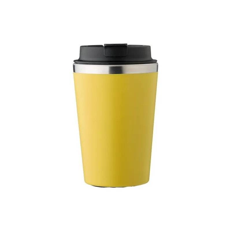 Mug personnalisé en acier inoxydable - Cadeau d'entreprise Shay Matières : polyester Couleurs : orange Contenance : 8 L personna