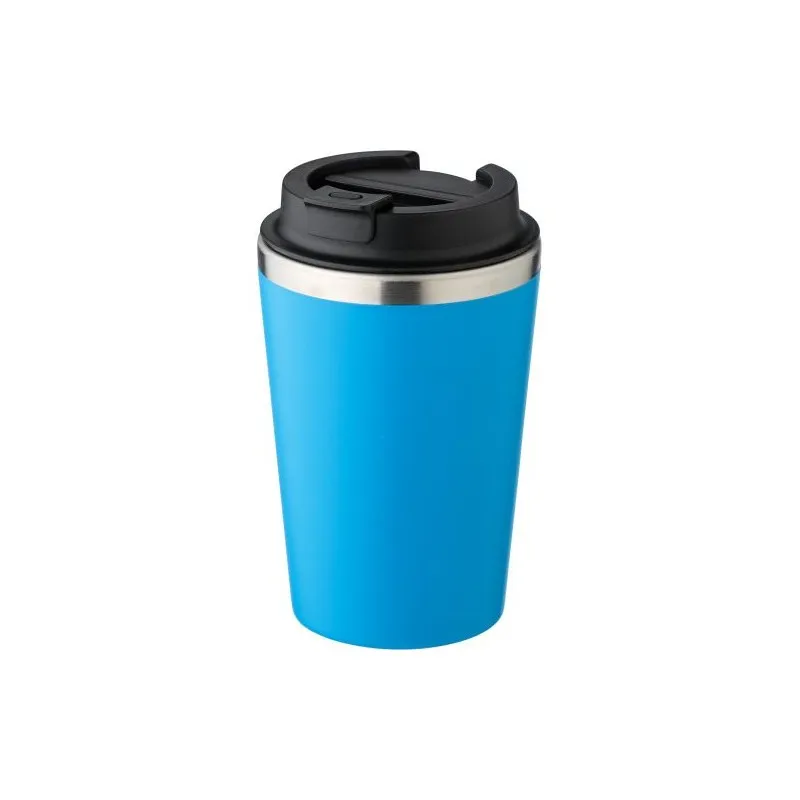 Mug personnalisé en acier inoxydable - Cadeau d'entreprise Shay Matières : bois Couleurs : naturel cadeau collaborateur premium