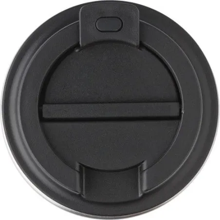 Mug personnalisé en acier inoxydable - Cadeau d'entreprise Shay Matières : bambou Couleurs : noir accessoire événementiel unique