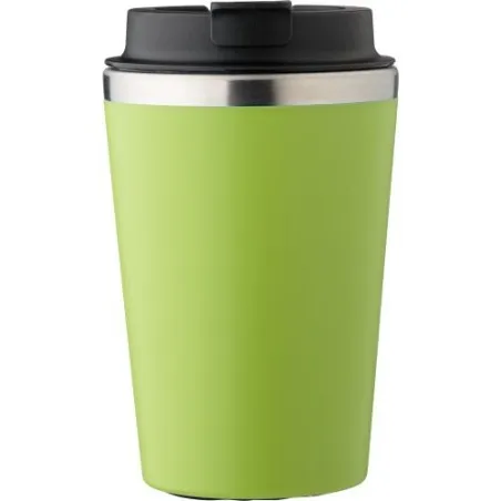 Mug personnalisé en acier inoxydable - Cadeau d'entreprise Shay Matières : bambou Couleurs : bleu foncé livraison express 24h 48