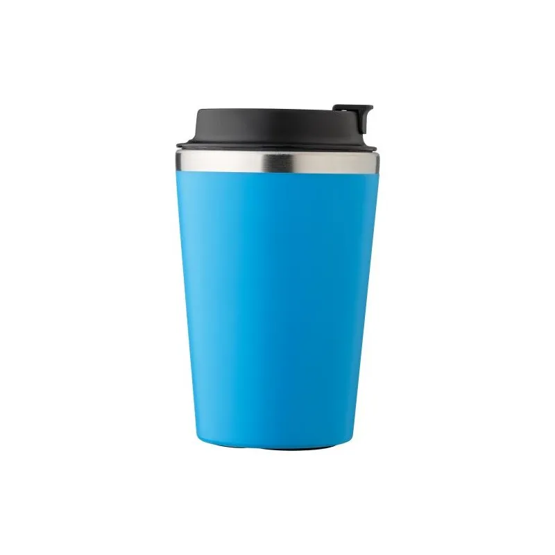 Mug personnalisé en acier inoxydable - Cadeau d'entreprise Shay Matières : bambou Couleurs : gris cadeau entreprise pas cher