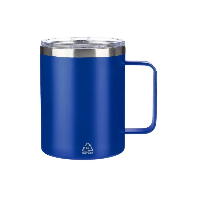 Mug double paroi incassable en acier inoxydable personnalisé - Renate Matières : coton organique Couleurs : naturel Contenance :