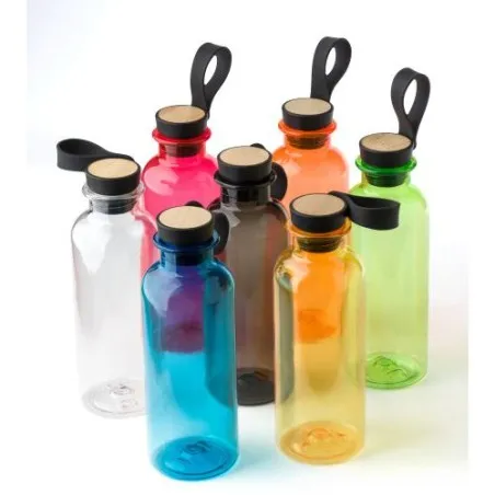 Gourde Laia 500 ml en rPET et Bambou Écologique écologique personnalisé
