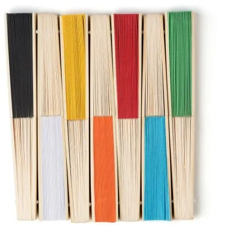 Éventail en bambou et papier Elio - Élégance et fraîcheur Personnalisé