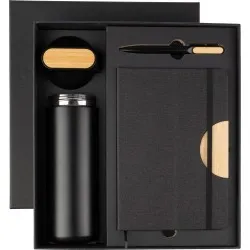 Coffret cadeau écologique : gourde 640 ml, stylo et carnet - Kurt Couleurs : mauve Contenance : 650 ml Matières : plastique PCTG 2