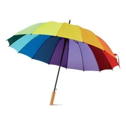 Parapluie arc-en-ciel personnalisé 27" - BOWBRELLA Matières : coton Taille textile : XL Couleurs : gris souris