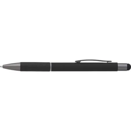 Stylo bille personnalisable et pratique en aluminium - Jeet Matières : acier inoxydable Couleurs : noir