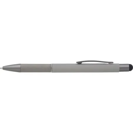 Stylo bille personnalisable et pratique en aluminium - Jeet Matières : aluminium Couleurs : noir marquage laser ultra précis