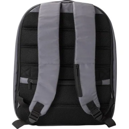 Sac à dos écologique porte-ordinateur en polyester rPET personnalisé Calliope Matières : céramique Couleurs : vert clair Contena