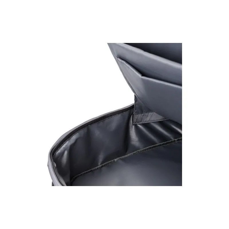 Sac à dos écologique porte-ordinateur en polyester rPET personnalisé Calliope Matières : acier inoxydable Couleurs : bleu Conten