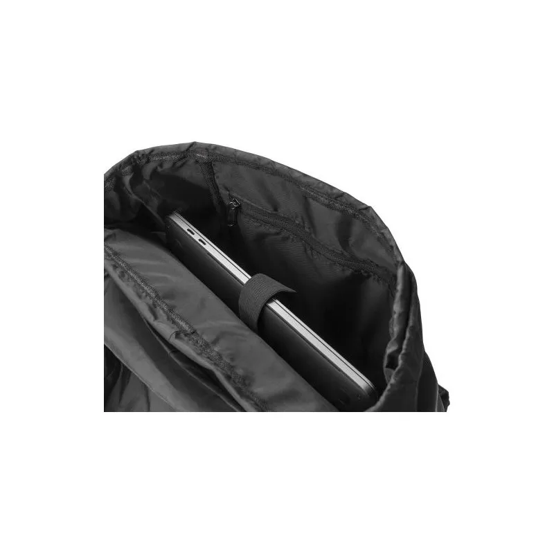 Sac à dos écologique en polyester rPET avec rabat Marlowe Matières : acier inoxydable Couleurs : argenté Contenance : 200 ml mar