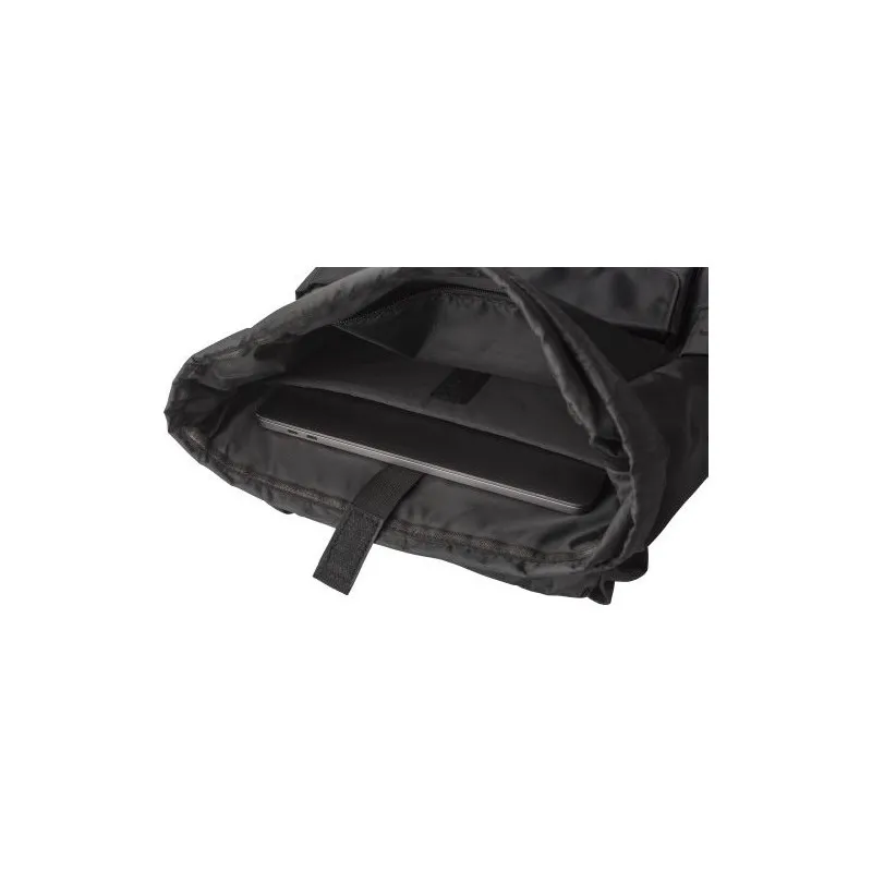 Sac à dos écologique en polyester rPET avec rabat Marlowe Matières : acier inoxydable Couleurs : argenté Contenance : 200 ml liv