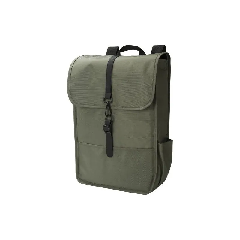 Sac à dos écologique en polyester rPET avec rabat - Lyric Matières : coton Couleurs : écru Contenance : 12 L livraison express 2