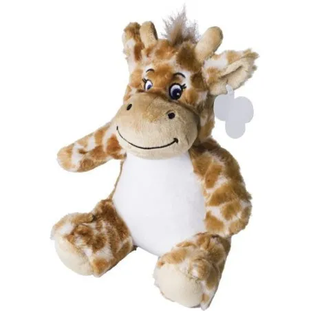 Peluche en polyester personnalisée 'Girafe' - Cadeau d'Entreprise Rick Matières : polyester Couleurs : gris personnalisable avec