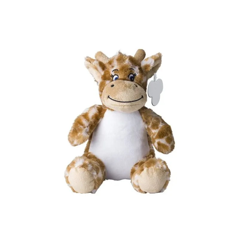 Peluche en polyester personnalisée 'Girafe' - Cadeau d'Entreprise Rick Matières : polyester Couleurs : gris cadeau entreprise pa