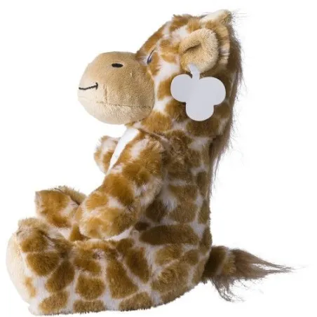 Peluche en polyester personnalisée 'Girafe' - Cadeau d'Entreprise Rick Matières : polyester Couleurs : gris goodies publicitaire