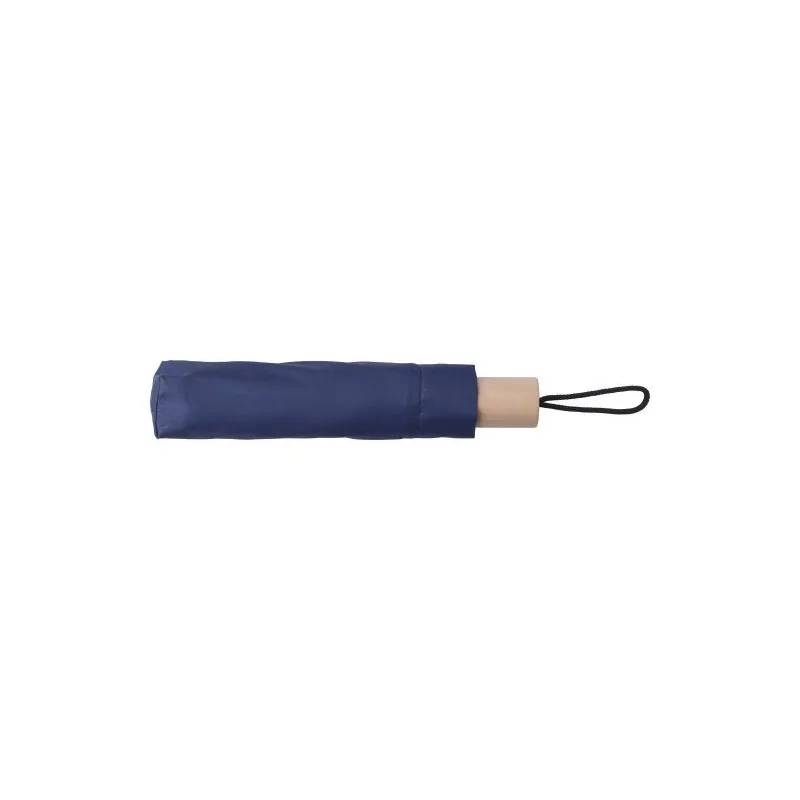 Parapluie pliable personnalisé en polyester - Brooklyn Matières : bois Couleurs : bois livraison express 24h 48h