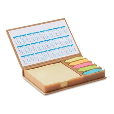 Set de bureau pratique avec calendrier personnalisé MEMOCALENDAR Matières : ABS Couleurs : blanc