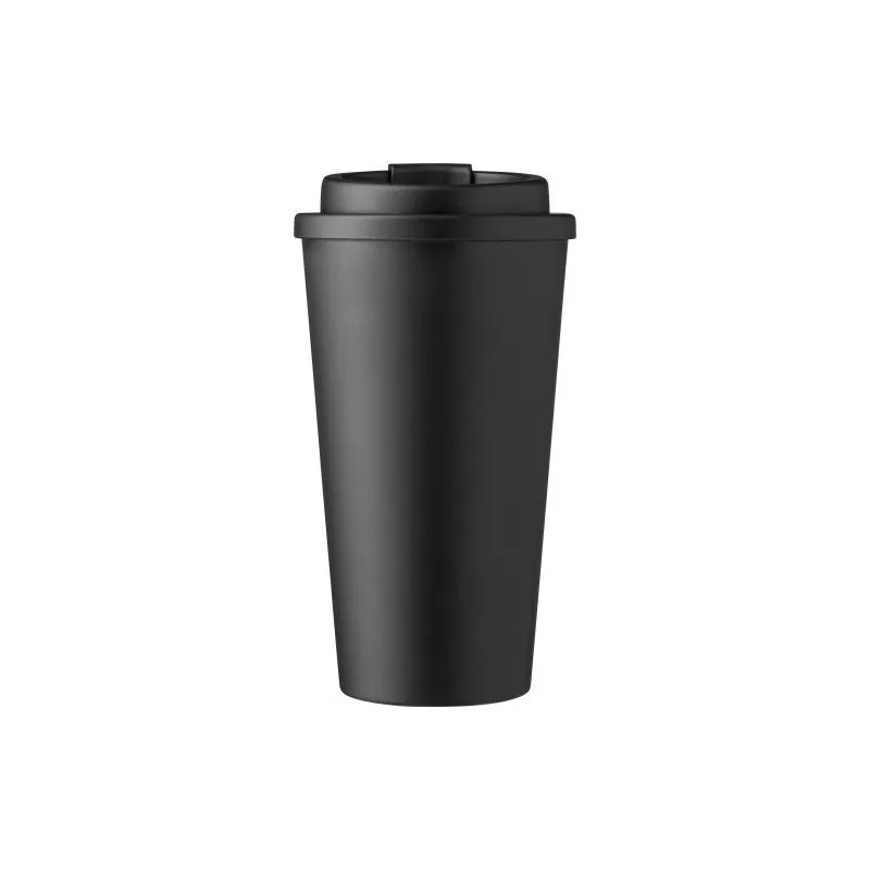 Mug écologique double paroi en plastique PP de 450 ml - Mackenzie Matières : Synthétique Couleurs : blanc