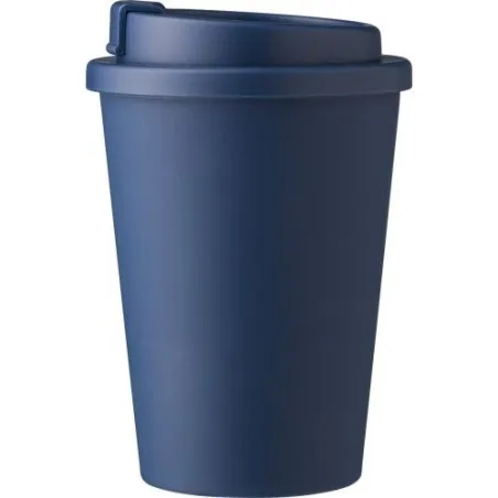 Mug incassable double paroi de 350 ml en plastique PP - Gabriela Matières : Synthétique Couleurs : bleu marquage couleur éclatan