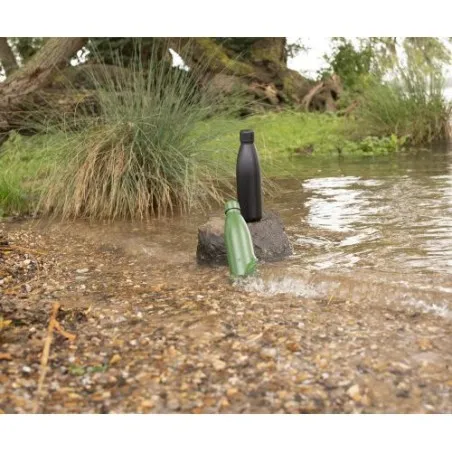 Gourde isotherme écologique double paroi 500 ml en acier inoxydable - Amara Matières : Synthétique Couleurs : vert citron marqua