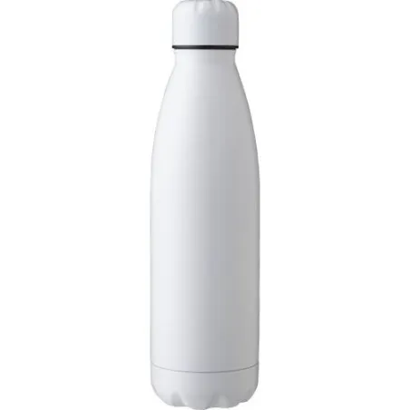 Gourde isotherme écologique double paroi 500 ml en acier inoxydable - Amara Matières : Synthétique Couleurs : blanc impression l