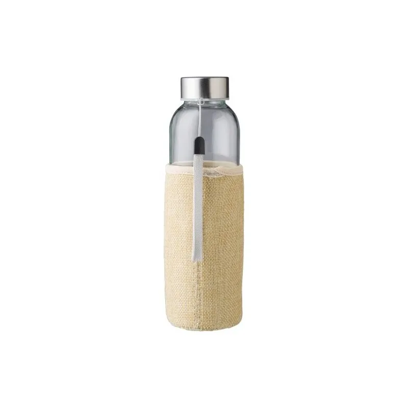Gourde en verre 500 ml avec housse en jute Kaydence