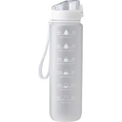 Gourde écologique touché gomme de 1 000 ml Brinley Matières : polyester Couleurs : bleu foncé 2
